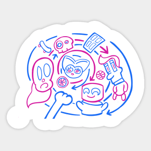 Crazy Tornado Sticker